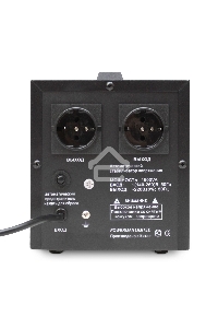Стабилизатор напряжения Powerman AVS 1500D Black (220В±8% 1500ВА,12А,КПД 98%,циф. индикация вх./вых.)