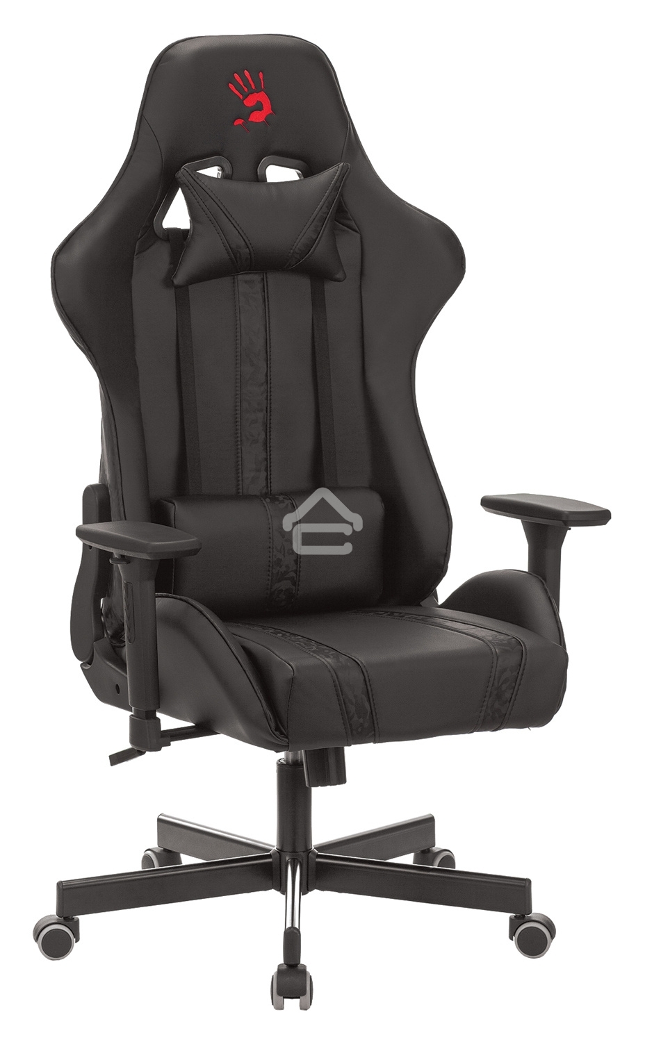 Кресло игровое A4Tech Bloody GC-600, черный, эко.кожа, крестовина металл