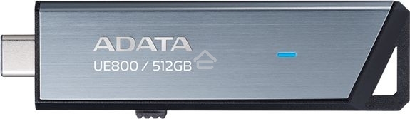 Флешка USB ADATA UE800 (AELI-UE800-512G-CSG), 512Gb, Type-C USB 3.2, R/W 1000/1000, серебристый