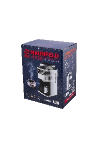 Кофеварка капельная Maunfeld MF-723S нержавеющая сталь, исп. кофе - зерновой/молотый, 1.5 л, 1050 Вт.