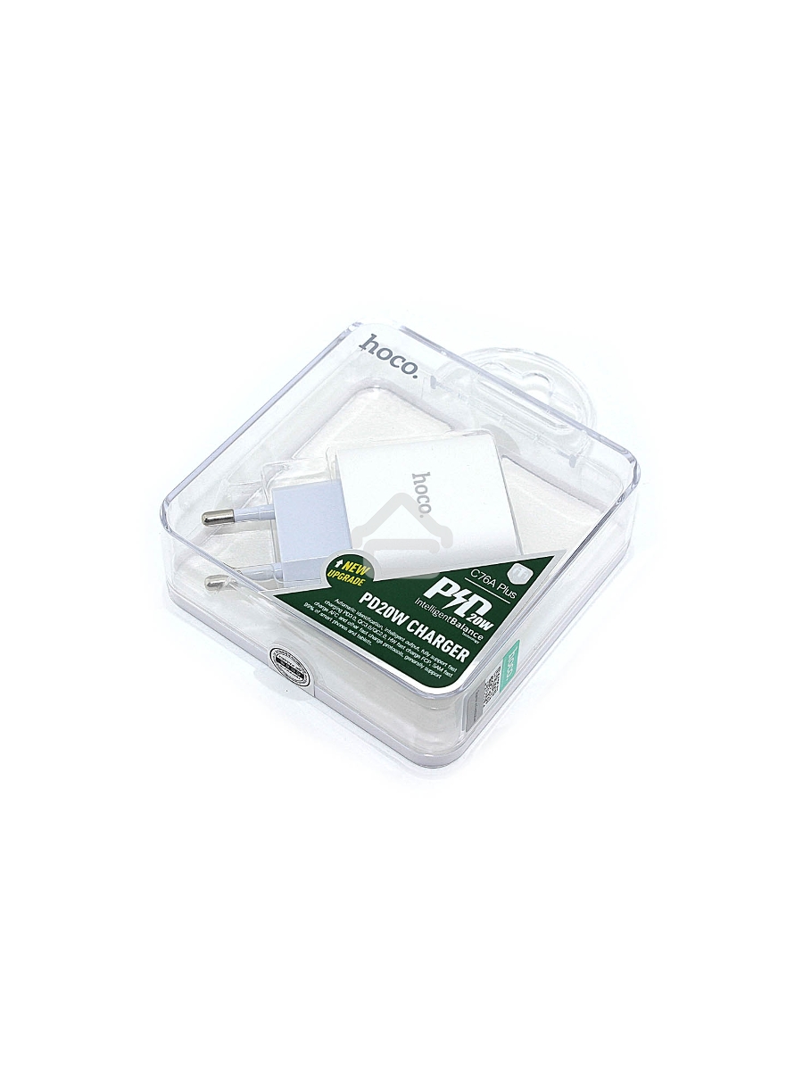 Блок питания (сетевой адаптер) HOCO C76A Plus Speed PD20W, белый