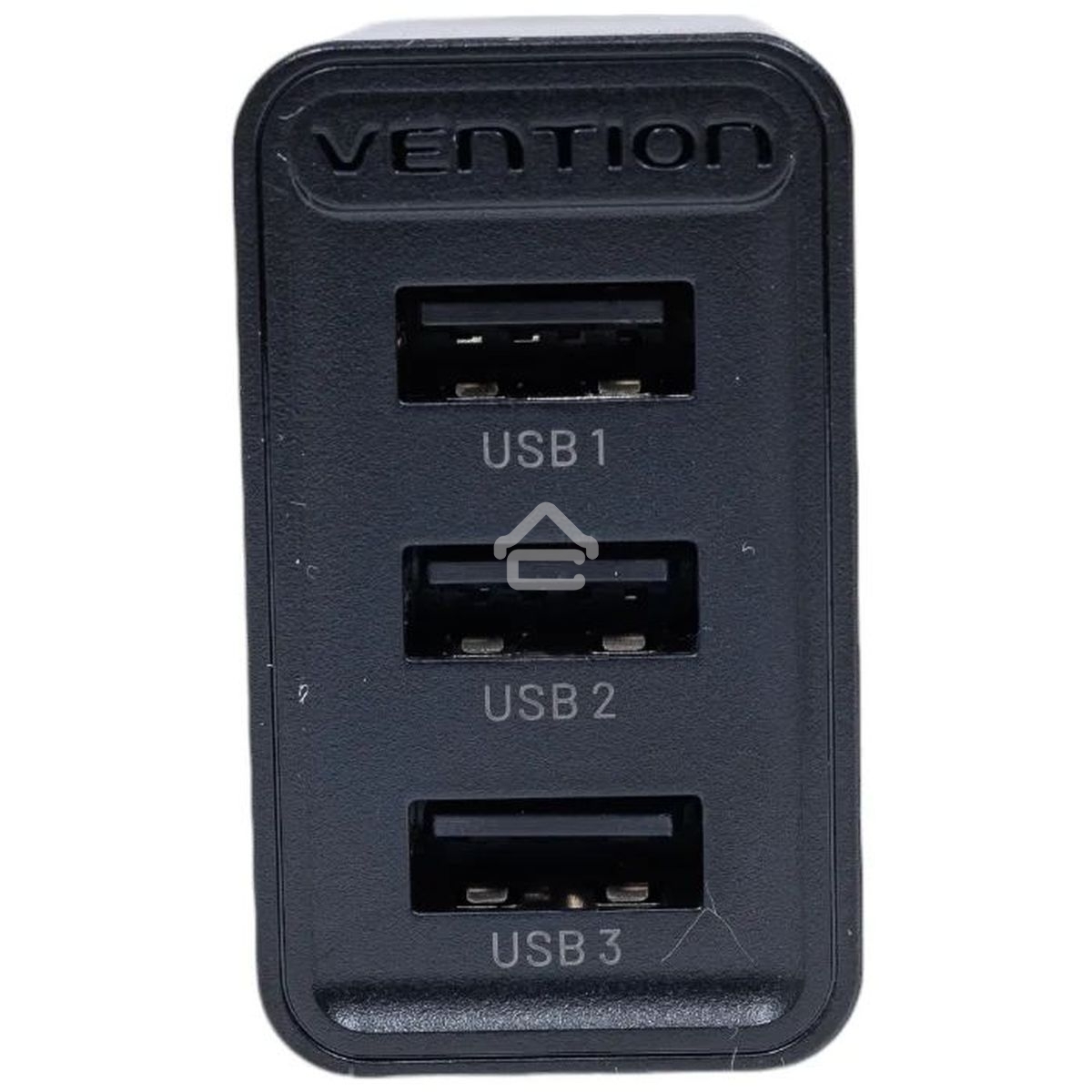 Сетевое зарядное устройство Vention на 3 порта USB 2.4A черный