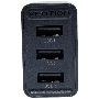 Сетевое зарядное устройство Vention на 3 порта USB 2.4A Черный