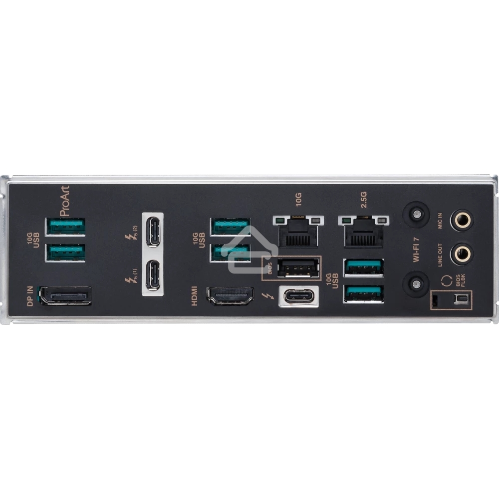 Материнская плата ASUS ProArt Z890-CREATOR WIFI, LGA 1851, Intel Z890, 4xDDR5, 4xSATA, 5xM.2, 2xPCIe 5.0 x16, 1xPCIe 4.0 x16, 1xHDMI, 1xDP, 1x 10Gb LAN, 1x 2.5Gb LAN, 2xUSB-C 10Gbps, 6xUSB-A 10Gbps, 1xUSB-A 2.0, 7.1, ATX