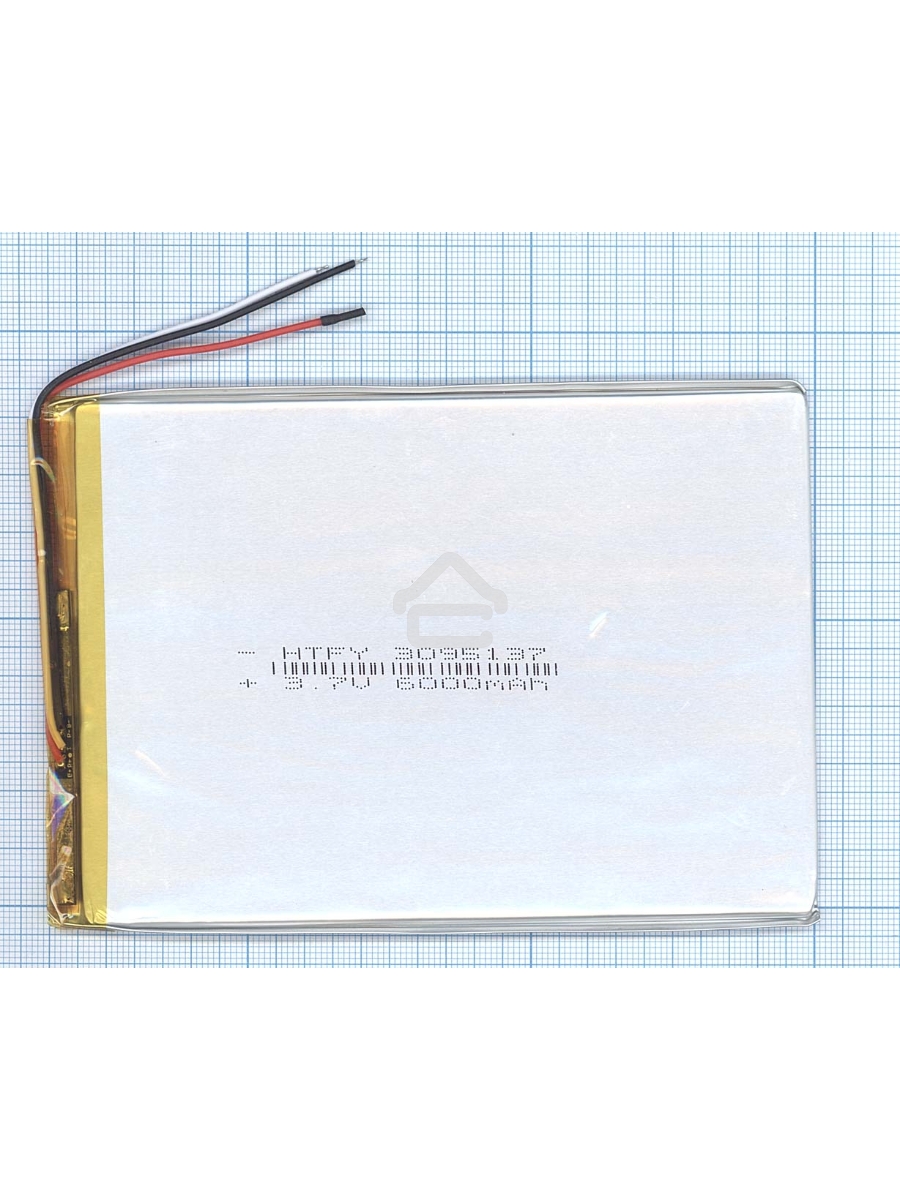 Аккумулятор Li-Pol (батарея) 3*95*137мм 3pin 3.7V/6000mAh