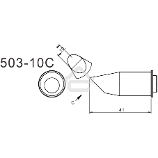Жало для паяльника Quick Quick 503-10C