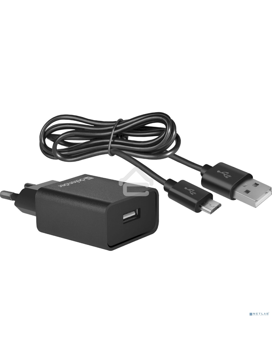 Сетевой адаптер Defender 1xUSB,5V/2.1А, кабель micro-USB (UPC-11)