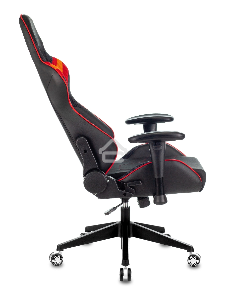 Кресло игровое Бюрократ VIKING 4 AERO RED две подушки черный/красный искусст.кожа/ткань