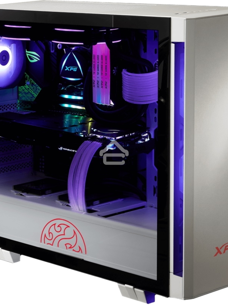 Компьютерный корпус XPG INVADER-WHITECOLOR BOXWORLDWIDE (ATX, подсветка ARGB, 2 вентилятора 120мм, стеклянная боковая панель, ,белый)