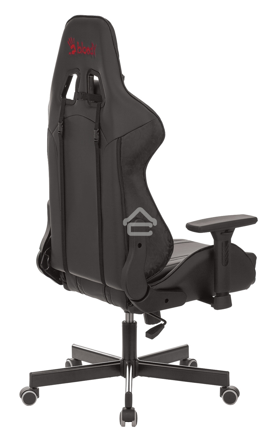 Кресло игровое A4Tech Bloody GC-600, черный, эко.кожа, крестовина металл
