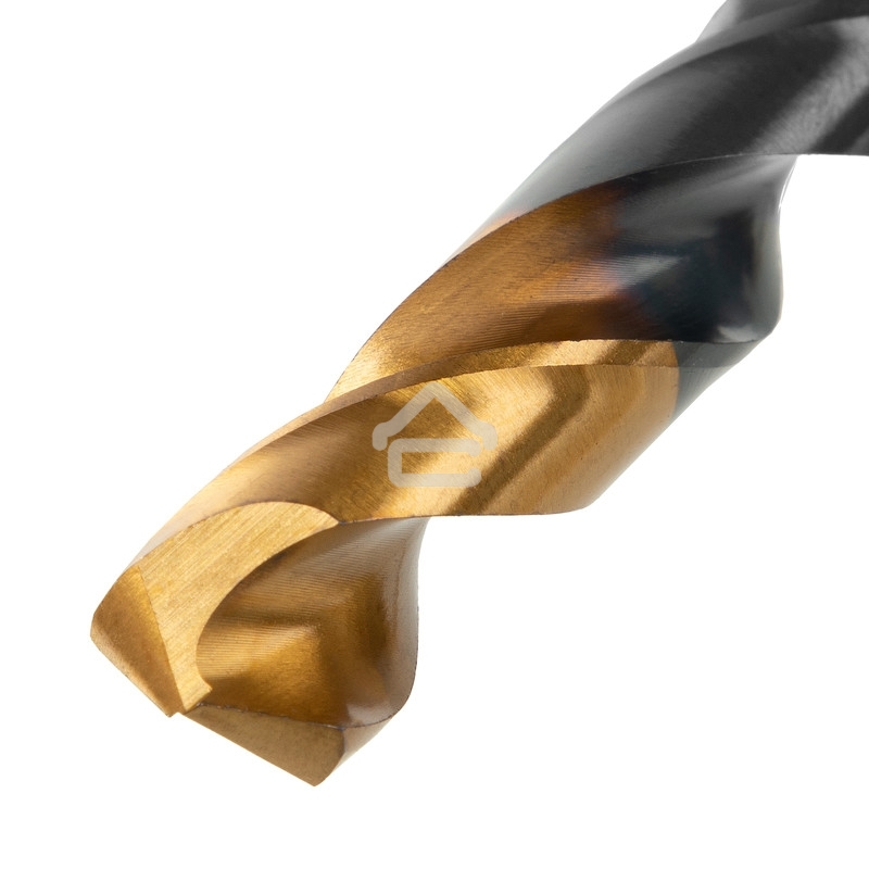 Сверло по металлу Denzel 12 мм, HSS-Tin, Golden Tip, 6 шт.