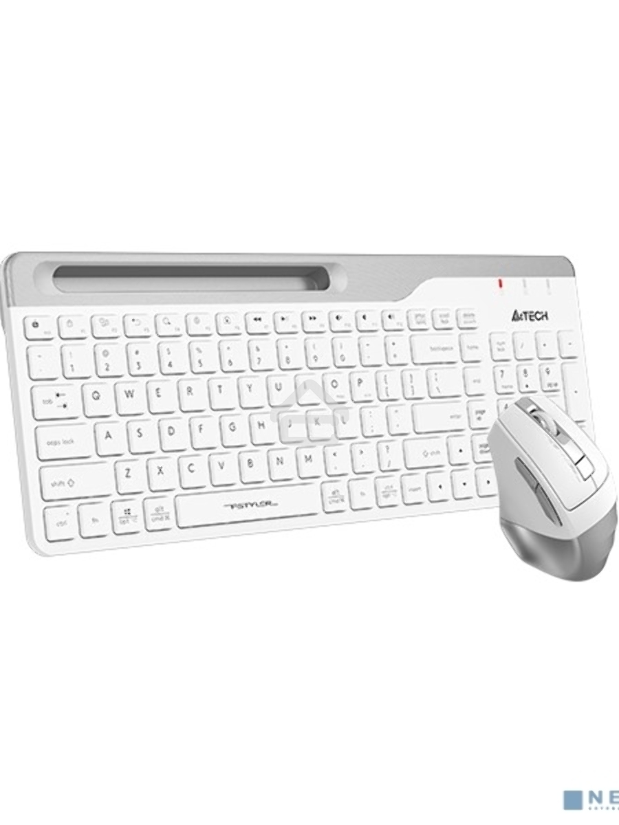 Клавиатура + мышь A4Tech Fstyler FB2535C клав:белый/серый мышь:белый/серый USB беспроводная Bluetooth/Радио slim