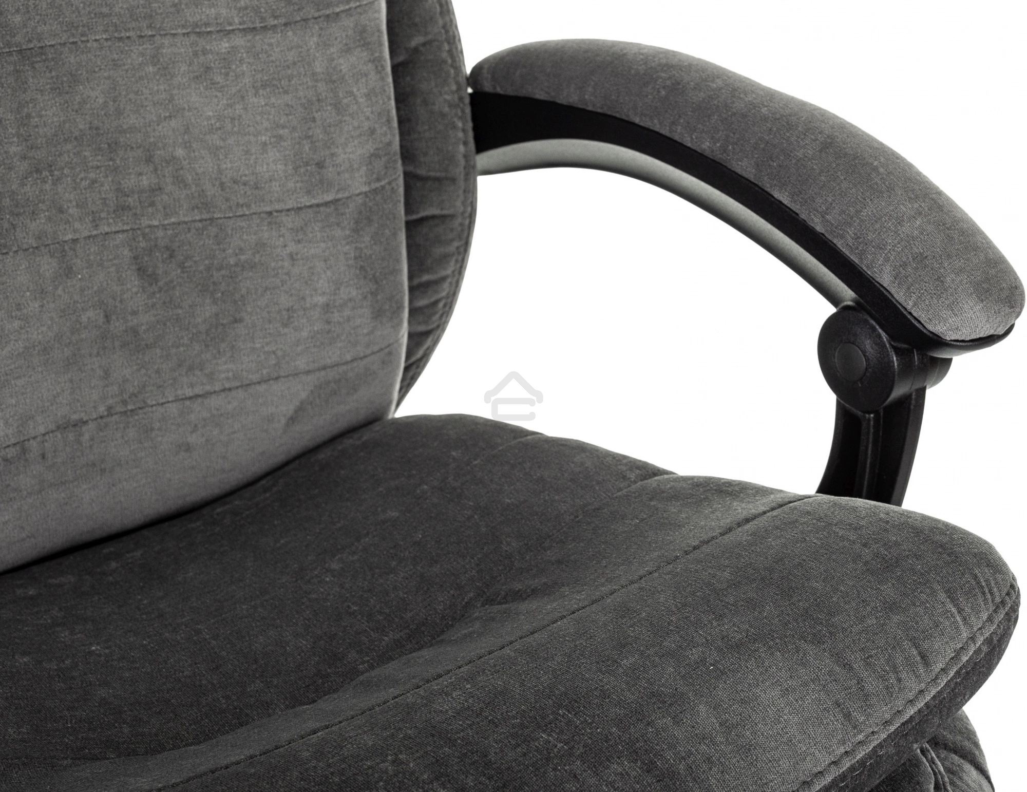 Кресло руководителя Бюрократ T-9950MSG-F Fabric серый Light-19, крестов. пластик, подст. для ног