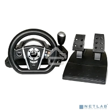 Игровой руль Dialog GW-235VR GranTourismo- вибро, 2педали+рычаг, PC USB/PS4&3/XB1&360/Android/Switch