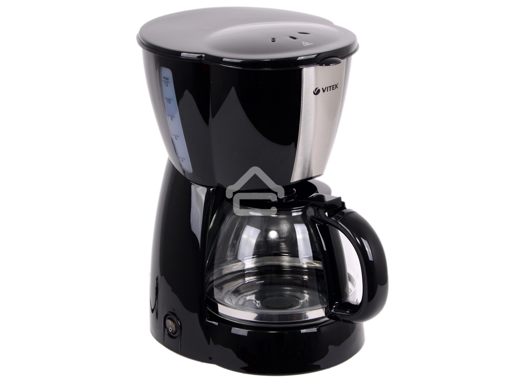 Кофеварка капельная Vitek VT-1503 черный, исп. кофе - молотый, 1.2 л, 900 Вт.