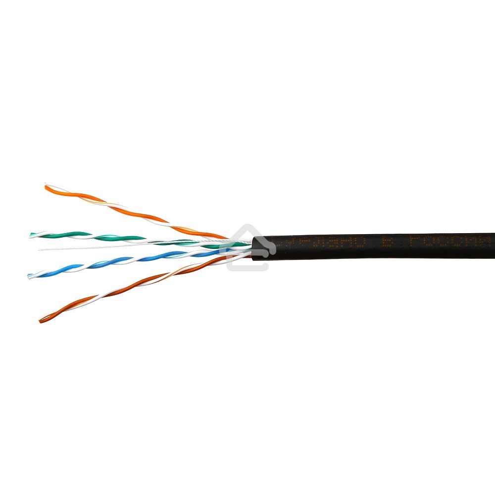 Кабель SkyNet Light UTP outdoor 4x2x0,46, медный, FLUKE TEST, кат.5e, однож., 305 м, box, черный