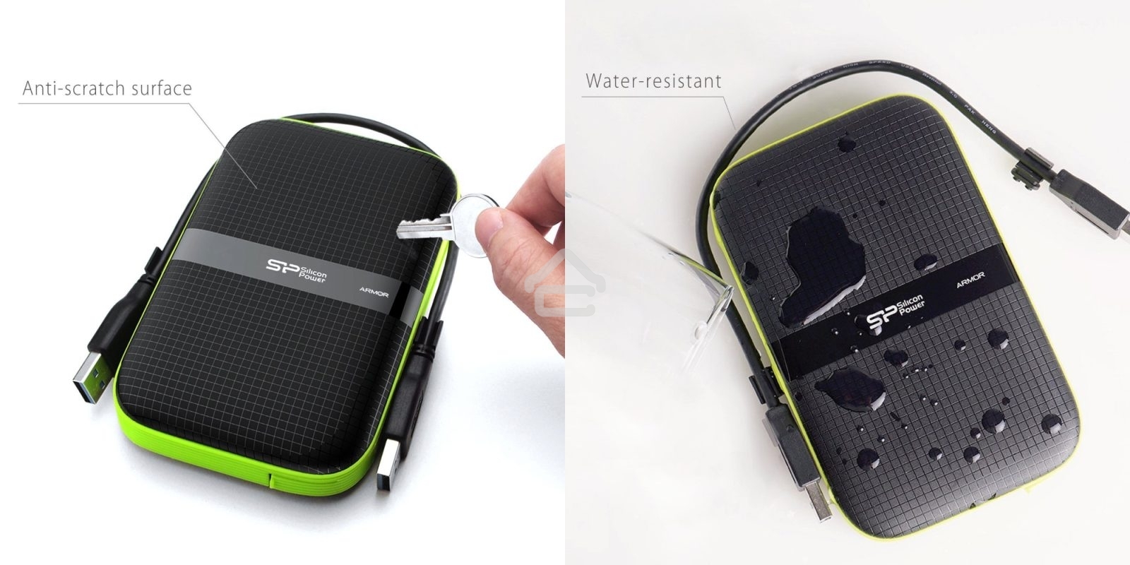 Жесткий диск Silicon Power USB 3.0 1Tb A60 SP010TBPHDA60S3K Armor 2.5