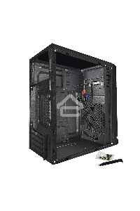 Компьютерный корпус Minitower ExeGate EX283056RUS BAA-106 Black, mATX, <без БП>, 2*USB, Audio