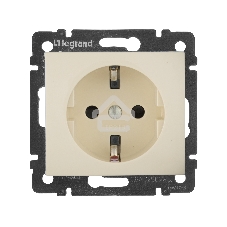 Розетка Legrand 774321 2К+3 со шторками, слон. кость Valena
