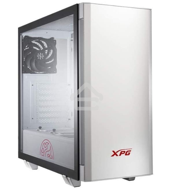 Компьютерный корпус XPG INVADER-WHITECOLOR BOXWORLDWIDE (ATX, подсветка ARGb, 2 вентилятора 120мм, стеклянная боковая панель,белый)