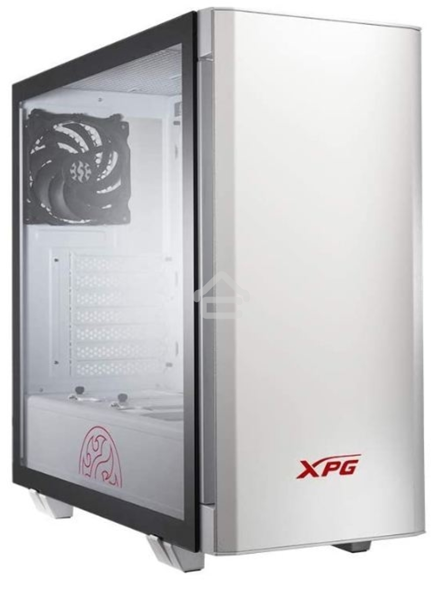 Компьютерный корпус XPG INVADER-WHITECOLOR BOXWORLDWIDE (ATX, подсветка ARGB, 2 вентилятора 120мм, стеклянная боковая панель, ,белый)