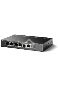 Коммутатор TP-Link 4-port 10/100Mbps Unmanaged PoE+ Switch with 2 10/100Mbps uplink ports, meta case, desktop mount, 4 802.3af/at compliant PoE+ port, 2 10/100Mbps uplink ports, DIP switches for Extend mode, Isolation mode and Priority mode, up to 250m Po