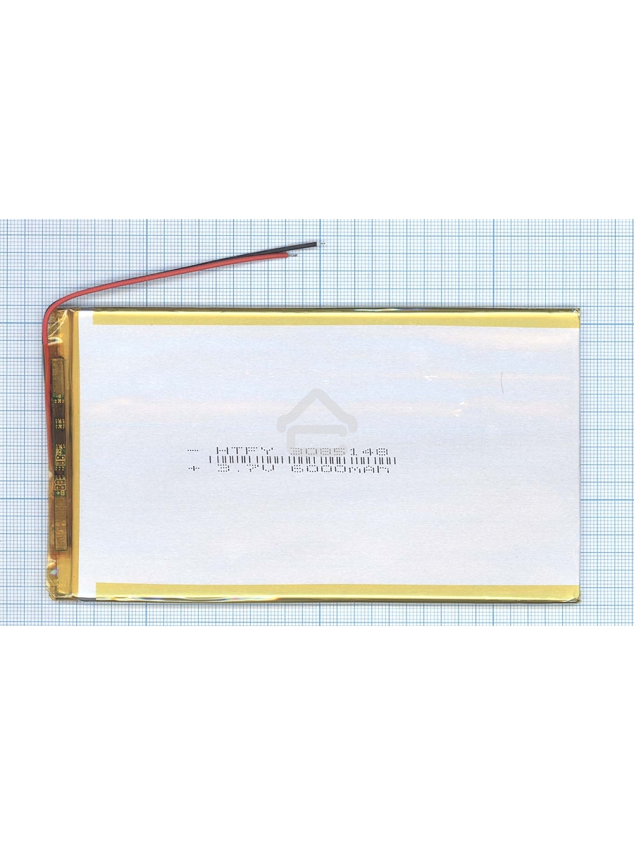 Аккумулятор Li-Pol (батарея) 3*85*148мм 2pin 3.7V/6000mAh