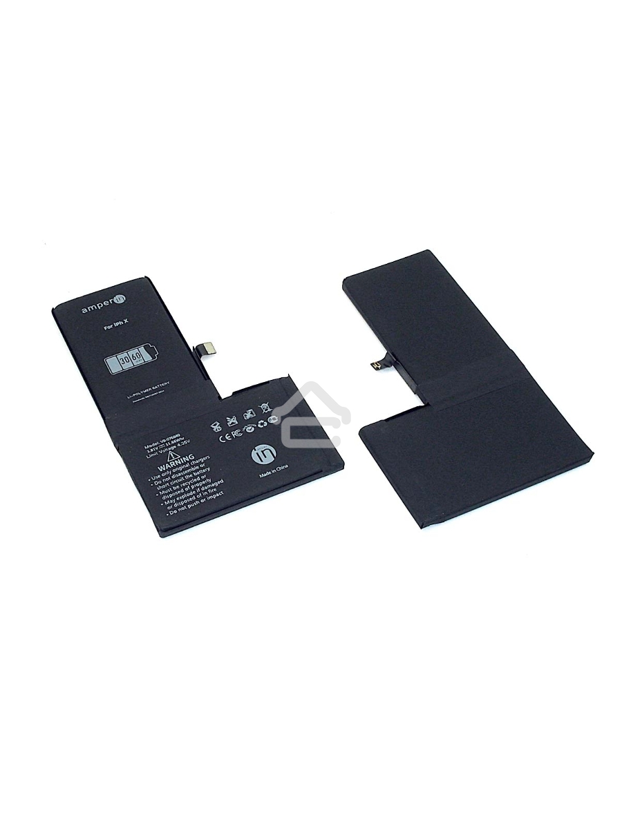Аккумуляторная батарея Amperin для Apple iPhone X 3,81V 3060mAh