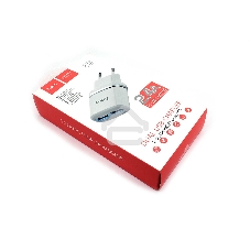 Зарядное устройство C12 Smart dual USB charger, белый