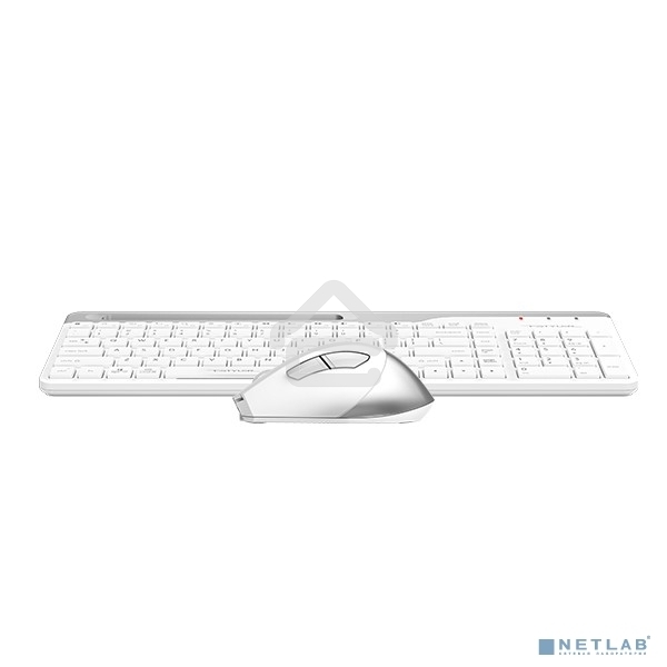 Клавиатура + мышь A4Tech Fstyler FB2535C клав:белый/серый мышь:белый/серый USB беспроводная Bluetooth/Радио slim
