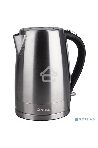 Чайник электрический Vitek VT-7000 1.7л. 2200Вт серебристый (корпус: металл)     