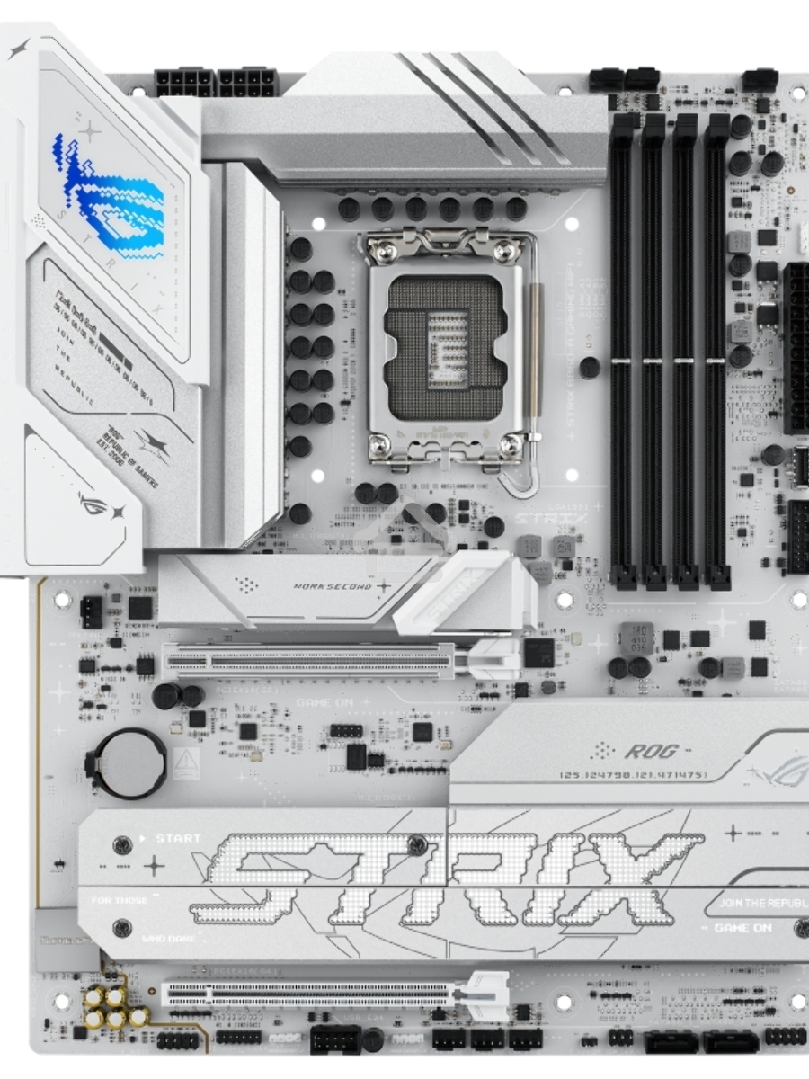 Материнская плата ASUS ROG STRIX B860-A GAMING WIFI, LGA1851, Intel B860, 4xDDR5, 4xSATA, 4xM.2, 2xPCIe 5.0 x16, 1xDP, 1xHDMI, 1x2.5Gb LAN, Wi-Fi, Bluetooth, 4xUSB 2.0, 2xUSB 3.2 Gen 1, 3xUSB 3.2 Gen 2, 1xUSB 4, 2xUSB-C, 3x3.5 мм, 7.1, ATX
