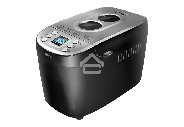 Хлебопечь Centek CT-1415 (черн) 1500 г БОЛЬШОЙ ОБЪЁМ, 860Вт, 15 программ, таймер, LCD, окошко