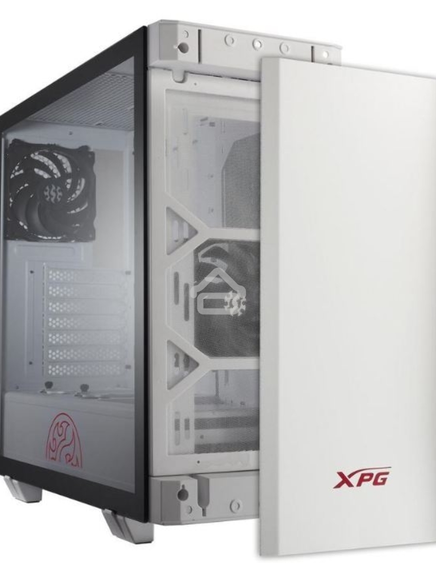 Компьютерный корпус XPG INVADER-WHITECOLOR BOXWORLDWIDE (ATX, подсветка ARGB, 2 вентилятора 120мм, стеклянная боковая панель, ,белый)