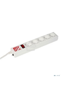Сетевой фильтр Powercube SPG-B-15-WHITE 5м (5 розеток) белый (коробка)