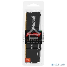 Оперативная память Kingston Fury Beast, DDR5, 32Gb (1x32GB), 5600MHz, CL36, DIMM, радиатор, RGB, черный