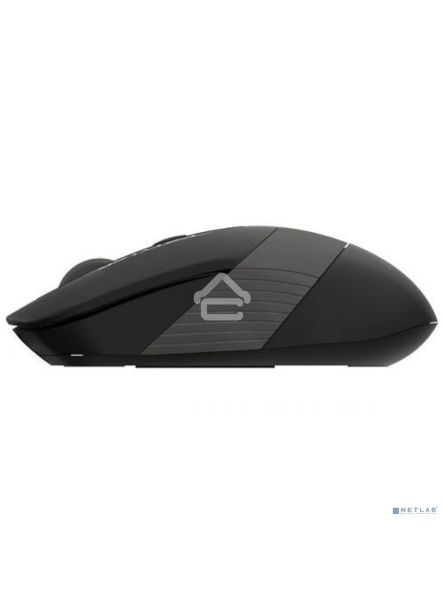 Мышь беспроводная A4Tech Fstyler FG10 черный/серый, 2000 dpi, радиоканал, USB, кнопки - 4