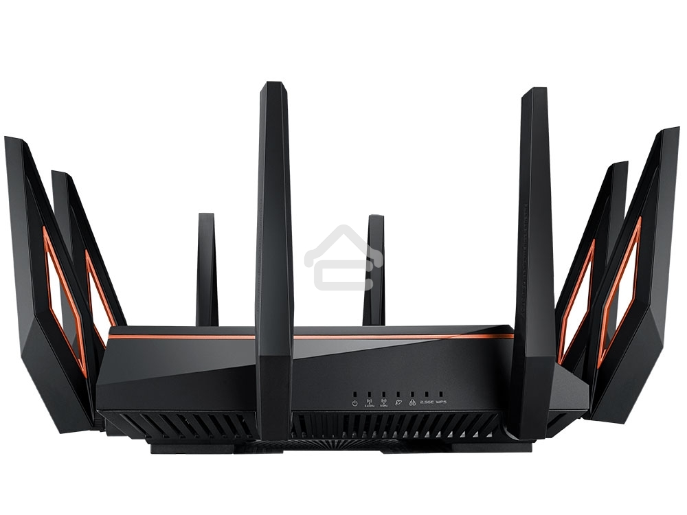 Маршрутизатор ASUS GT-AX11000 Tri-band WiFi 6(802.11ax) Gaming Router –World's first 10 Gigabit Wi-Fi router with a quad-core processor, 2.5G gaming port, DFS band, wtfast, Adaptive QoS, AiMesh for mesh wifi system