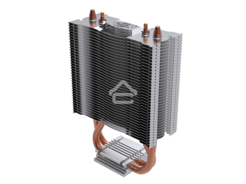 Кулер для процессора DEEPCOOL ICE EDGE MINI FS V2.0 синий, 80 мм, алюминий/медь, 2200 об/мин, 24.7 дБ, 3 pin, 100 Вт, 112 мм