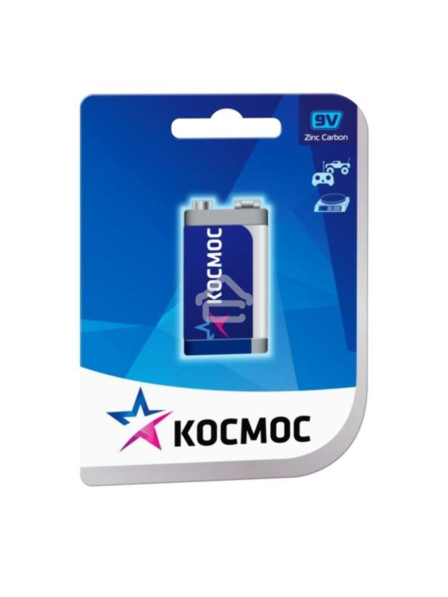 Батарейка КОСМОС KOC6F221BLS 6F22 (блист.1шт.)