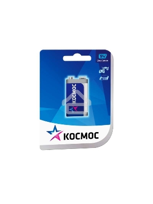 Батарейка КОСМОС KOC6F221BL  S 6F22 (блист.1шт.)