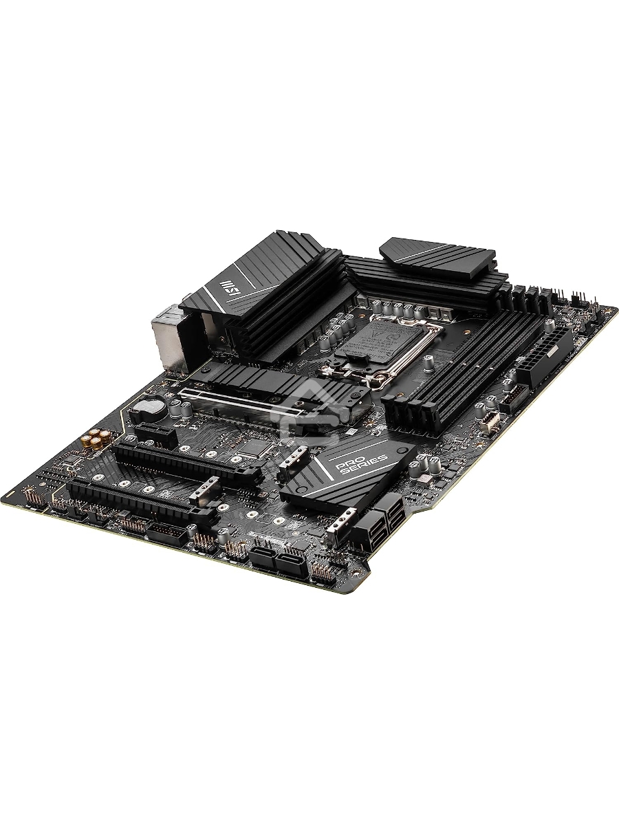 Материнская плата MSI PRO Z790-P WIFI, LGA 1700, Intel Z790, 4xDDR5, 6xSATA, 4xM.2, 1xPCIe 5.0 x16, 1xPCIe 4.0 x16, 1xPCIe 3.0 x16, 1xPCIe x1, 1xHDMI, 1xDP, 1x2.5Gb LAN, 4xUSB-A 2.0, 2xUSB-A 3.2 Gen 1, 1xUSB-A 3.2 Gen 2, 1xUSB-C 3.2 Gen 2x2, 6x3.5мм, 7.1,