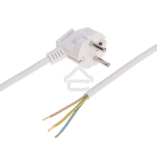 Шнур электрический с вилкой Rexant ПВС 3х1,0 мм², 2м белый