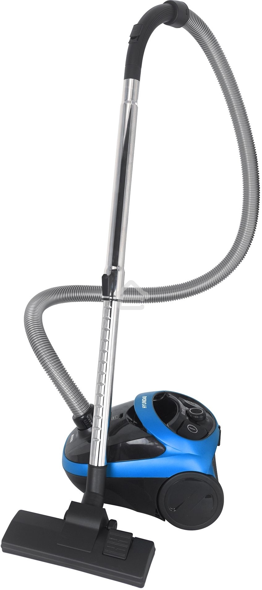 Пылесос Hyundai HYV-B1550 синий/черный, 250/1800 Вт, уборка сухая, пылесборник мешок, 1.5 л (в компл.:1мешок)
