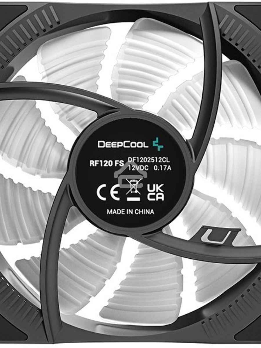 Вентилятор для корпуса DEEPCOOL RF120 FS черный, 120 мм, 1500 об/мин, 27 дБ, 4 pin