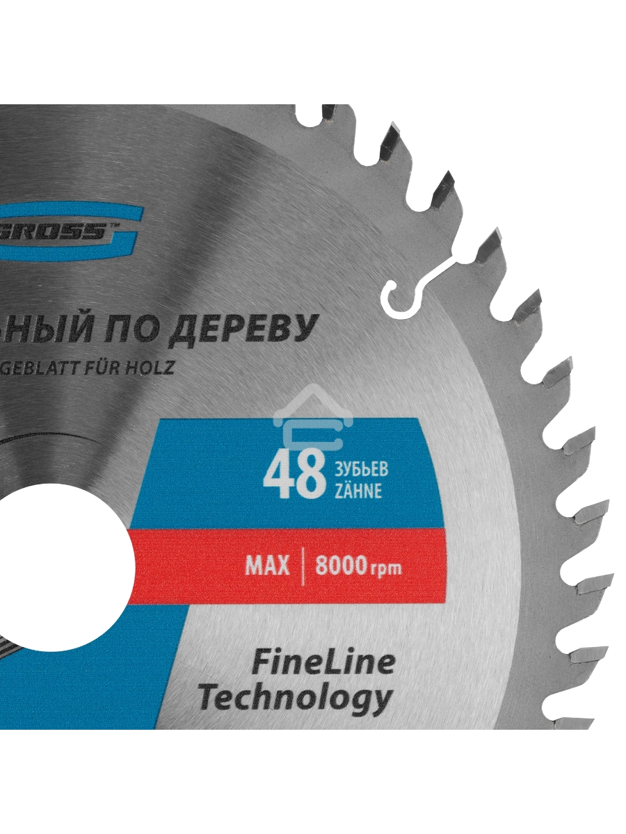Пильный диск GROSS по дереву 190x30x48Т GROSS 73320