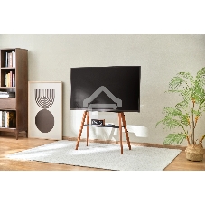 Подставка для телевизора Cactus CS-ST3645BKWN черный/орех 43