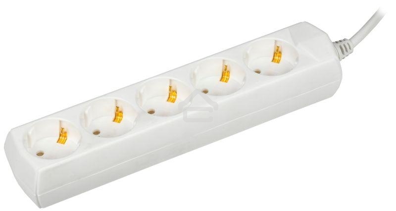 Удлинитель 5х7 м с заземл. 10А 250В У05 GENERICA 2P+PE 3х1 кв.мм IEK WYP10-10-05-07-Z-G