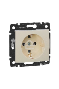 Розетка Legrand 774321 2К+3 со шторками, слон. кость Valena