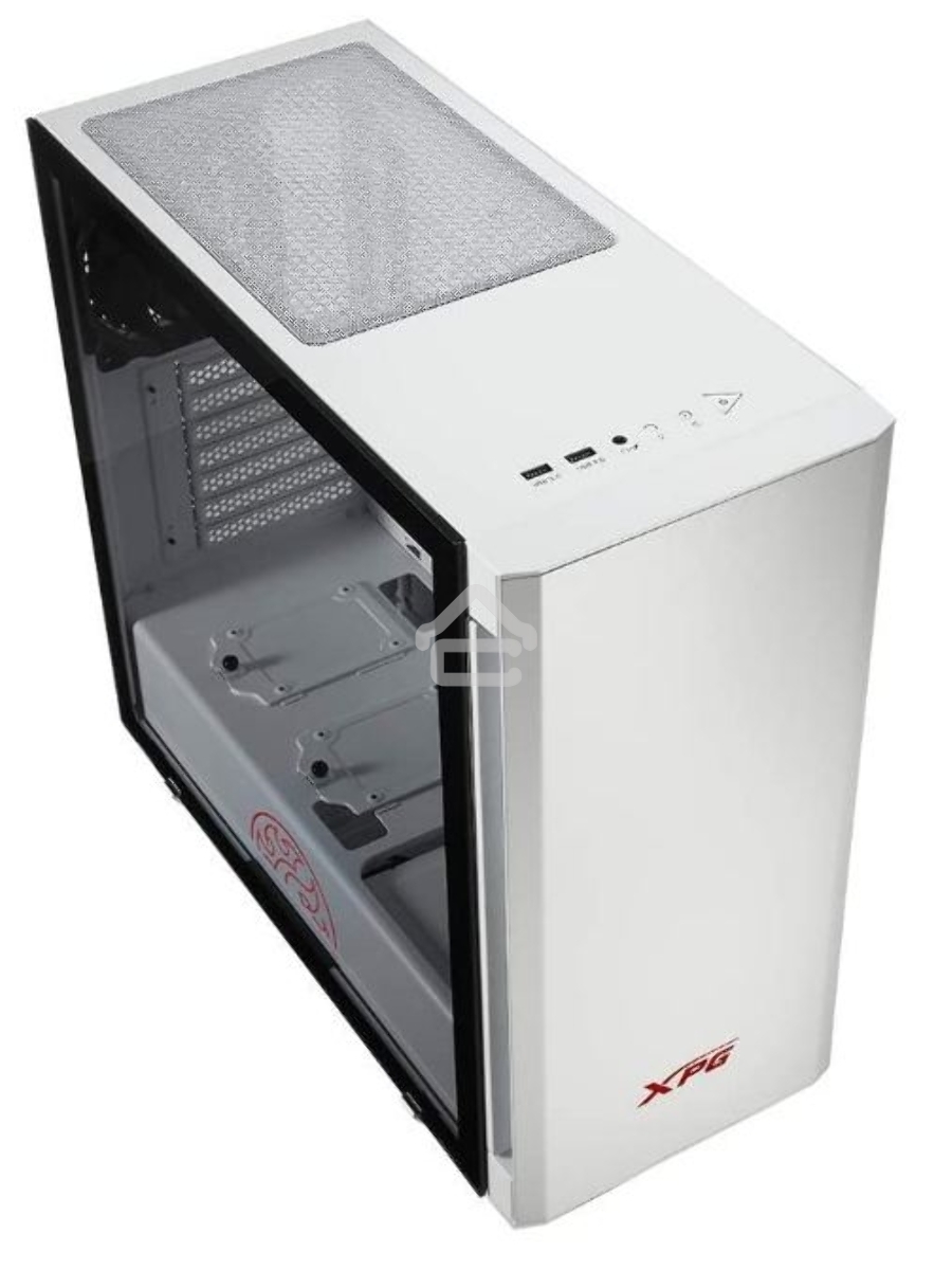 Компьютерный корпус XPG INVADER-WHITECOLOR BOXWORLDWIDE (ATX, подсветка ARGB, 2 вентилятора 120мм, стеклянная боковая панель, ,белый)